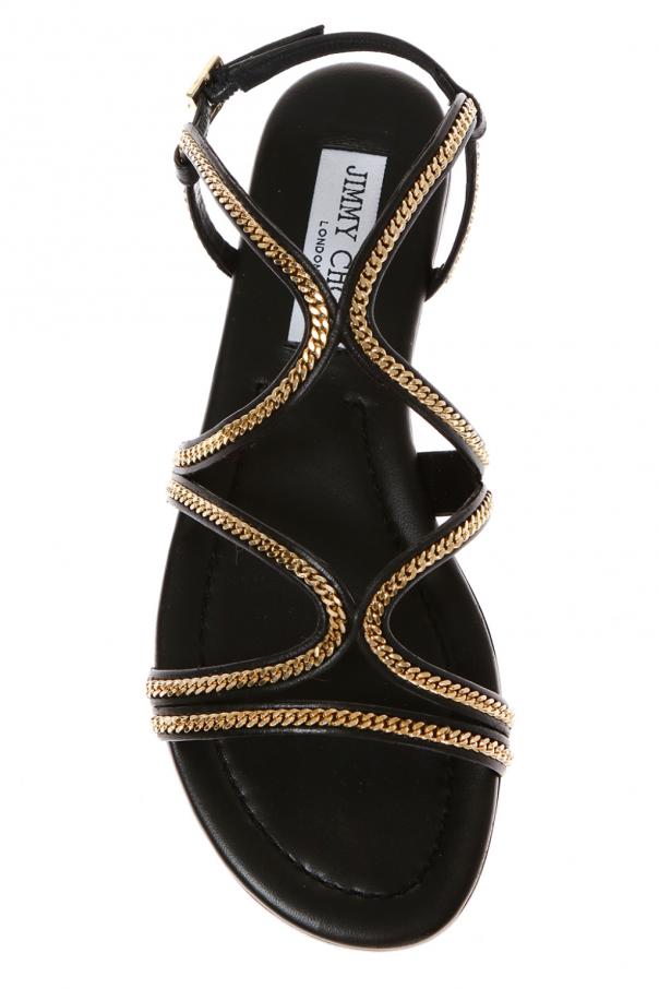 nickel flat jimmy choo